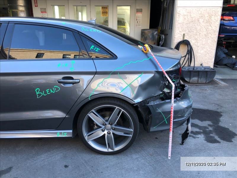 Two-Car Collision Damage