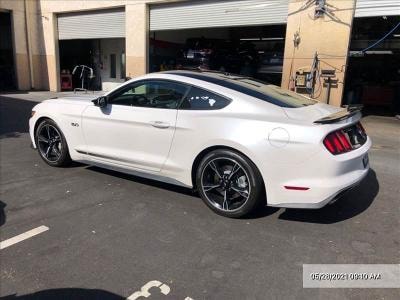 White Mustang GT — Driver Side View